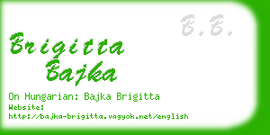 brigitta bajka business card